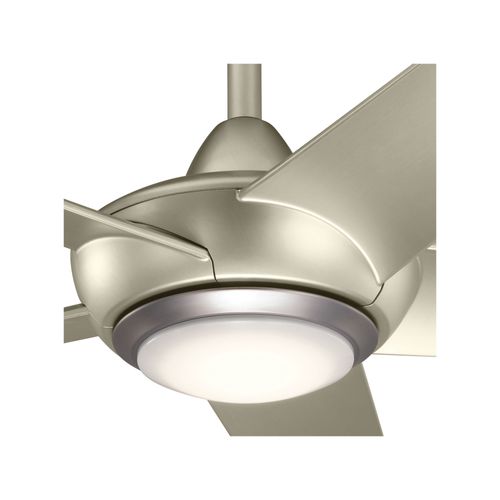 Main product image of Kapono 52" LED Ceiling Fan w/ Frosted White Polycarbonate Lens (Brushed Nickel)