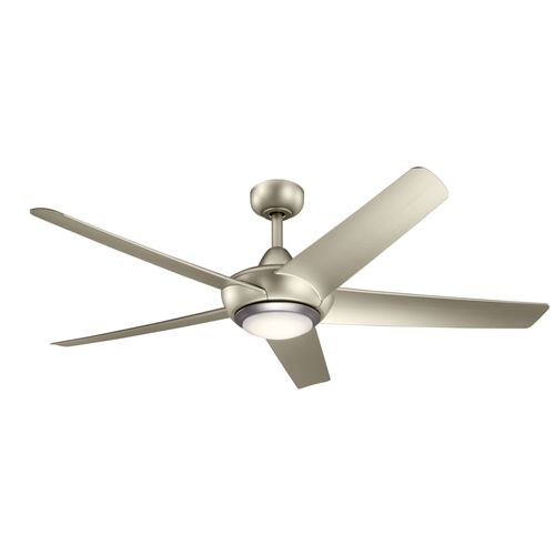 Main product image of Kapono 52" LED Ceiling Fan w/ Frosted White Polycarbonate Lens (Brushed Nickel)