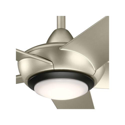 Main product image of Kapono 52" LED Ceiling Fan w/ Frosted White Polycarbonate Lens (Brushed Nickel)