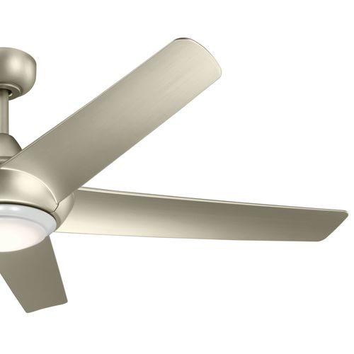 Main product image of Kapono 52" LED Ceiling Fan w/ Frosted White Polycarbonate Lens (Brushed Nickel)