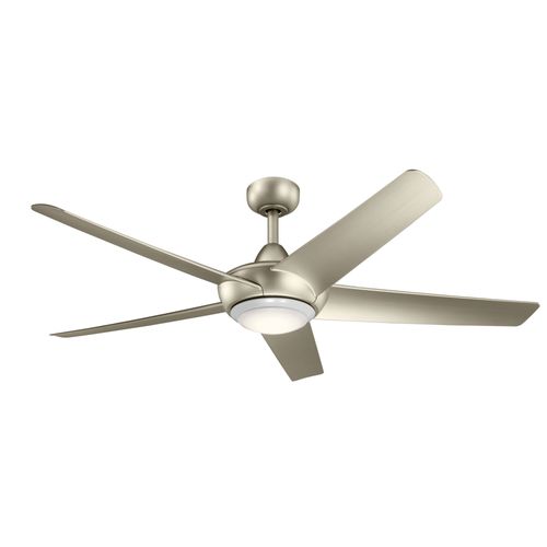 Main product image of Kapono 52" LED Ceiling Fan w/ Frosted White Polycarbonate Lens (Brushed Nickel)