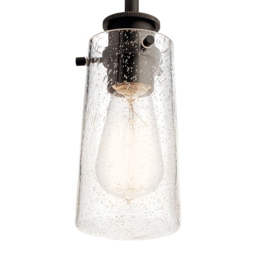 Main product image of Braelyn 8.5" 1 Light Mini Pendant w/ Clear Seeded Glass (Olde Bronze)