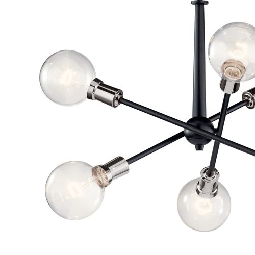 Main product image of Armstrong 27.75" 6 Light Chandelier (Black)