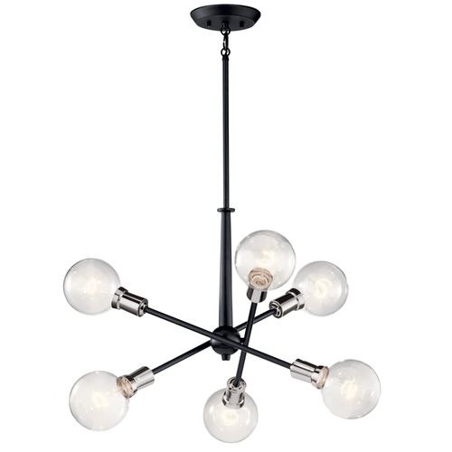 Main product image of Armstrong 27.75" 6 Light Chandelier (Black)