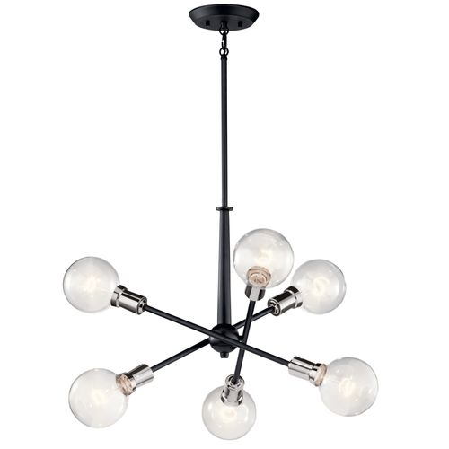 Main product image of Armstrong 27.75" 6 Light Chandelier (Black)