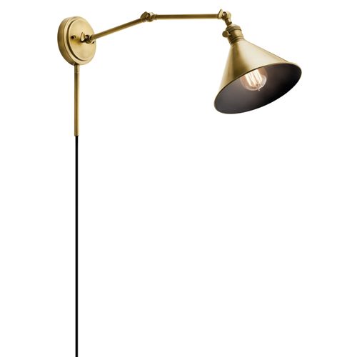 Main product image of Ellerbeck 1 Light Wall Sconce (Natural Brass)