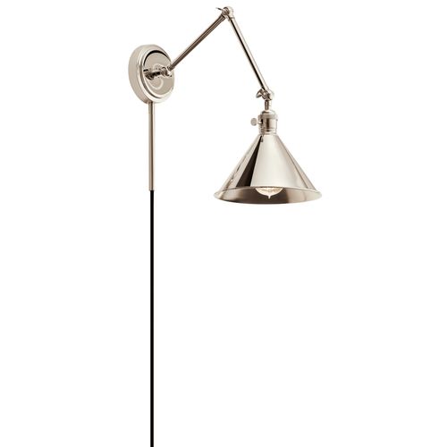 Main product image of Ellerbeck 1 Light Wall Sconce (Polished Nickel)