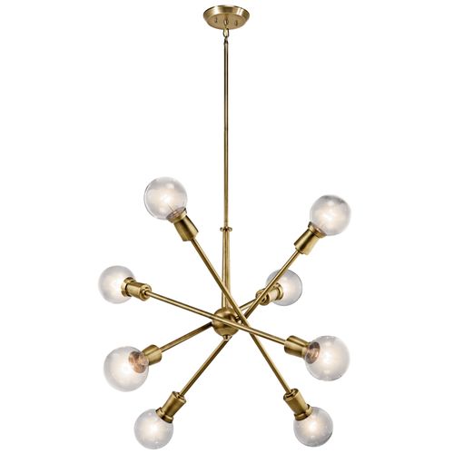 Main product image of Armstrong 26" 8 Light Chandelier (Natural Brass)