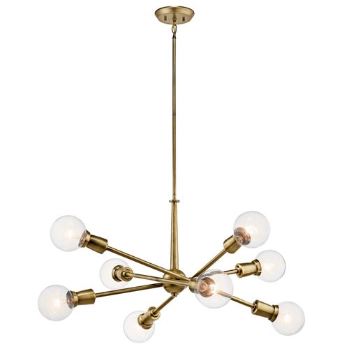 Main product image of Armstrong 26" 8 Light Chandelier (Natural Brass)