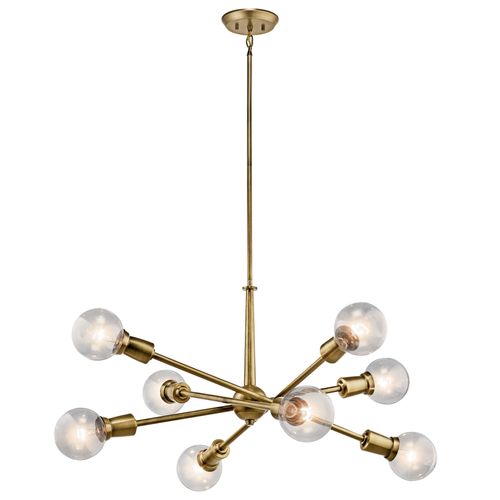Main product image of Armstrong 26" 8 Light Chandelier (Natural Brass)