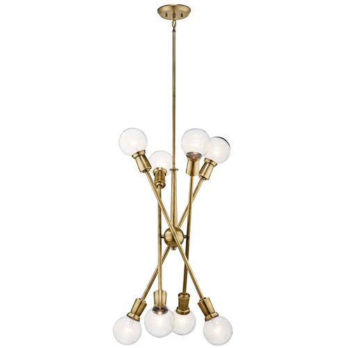 Main product image of Armstrong 26" 8 Light Chandelier (Natural Brass)