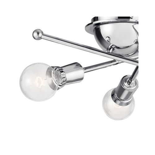 Main product image of Armstrong 3 Light Flush Mount (Chrome)