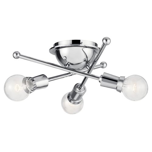 Main product image of Armstrong 3 Light Flush Mount (Chrome)