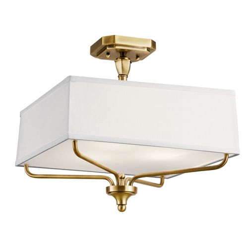 Main product image of Arlo 3 Light Semi Flush (Natural Brass)