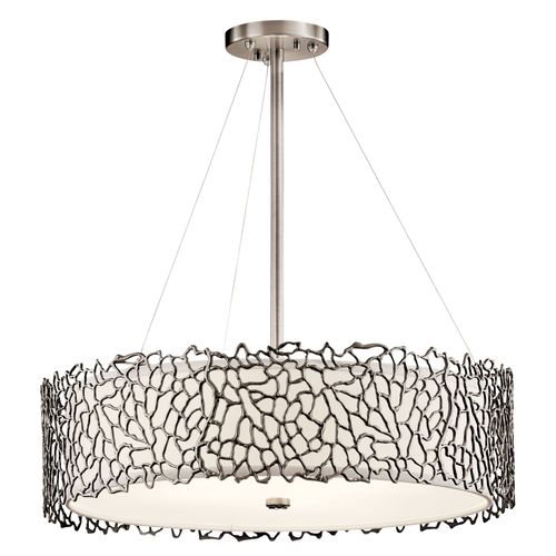 Main product image of Silver Coral 4 Light Chandelier / Pendant Clasic Pewter