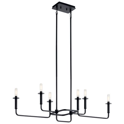 Main product image of Alden 17.5" Linear Chandelier (Black)