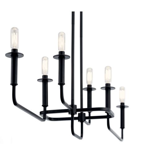Main product image of Alden 17.5" Linear Chandelier (Black)