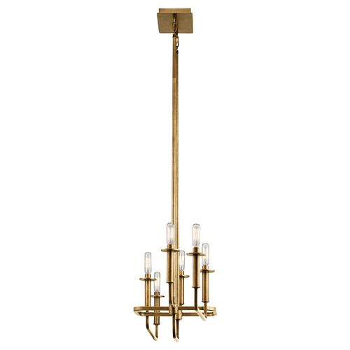 Main product image of Alden 17.5" Linear Chandelier (Natural Brass)