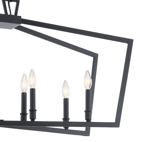 Main product image of Abbotswell 8 Light Linear Chandelier (Black)