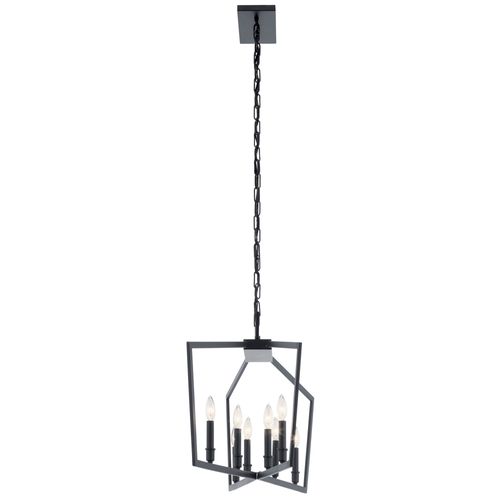 Main product image of Abbotswell 8 Light Linear Chandelier (Black)