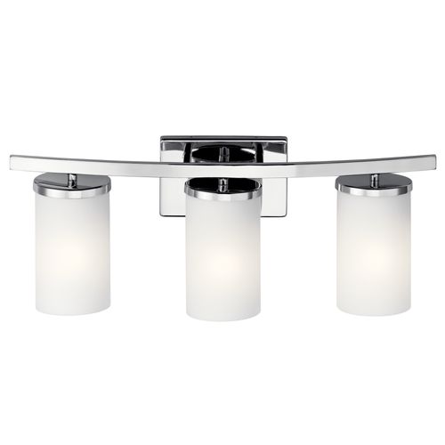 Main product image of Crosby 23" 3 Light Vanity Light Satin Etched Cased Opal (Chrome)