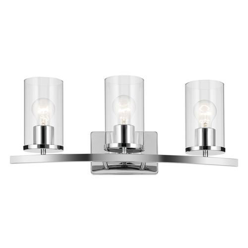 Main product image of Crosby 23" 3 Light Vanity Light Satin Etched Cased Opal (Chrome)