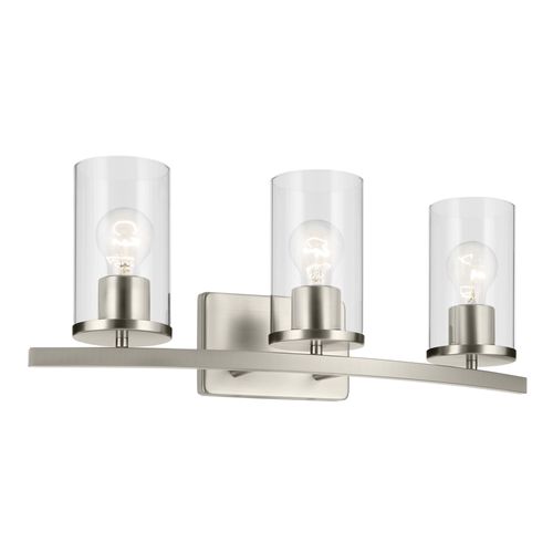 Main product image of Crosby 23" 3 Light Vanity Light Satin Etched Cased Opal (Brushed Nickel)