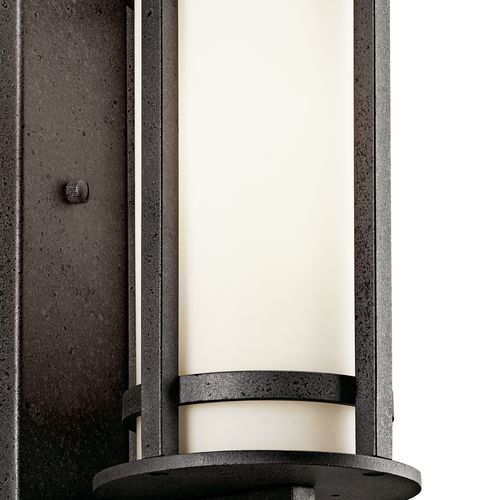 Main product image of Camden 11" 1 Light Outdoor Wall Light w/ Opal Etched Glass (Anvil Iron)
