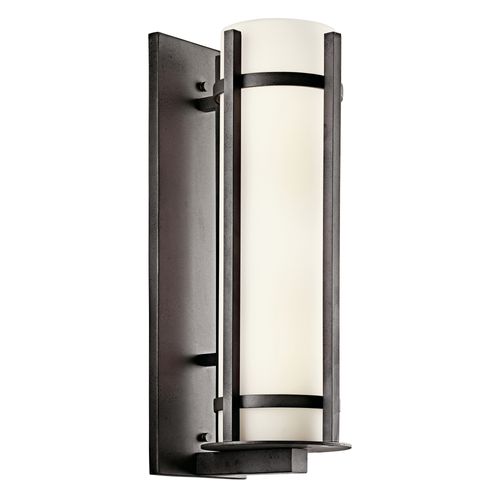 Main product image of Camden 22.5" 2 Light Outdoor Wall Light w/ Opal Etched Glass (Anvil Iron)