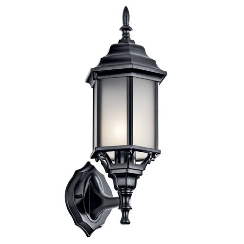 Main product image of Chesapeake 17" 1 Light Outdoor Wall Light w/ Clear Beveled Glass (Black)