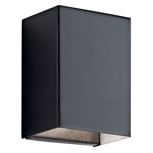 Main product image of Walden 7.25" LED Outdoor Wall Light w/ Clear Tempered Glass w/ Inside Etch (Textured Black)