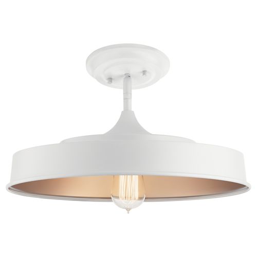 Main product image of Elias 16" 1 Light Semi Flush (White)