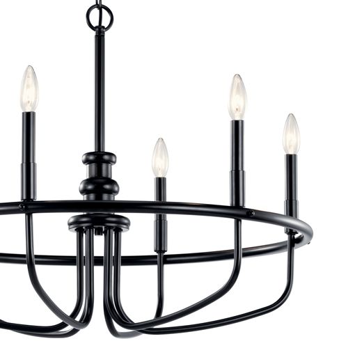 Main product image of Capitol Hill 22" 6 Light Chandelier (Black)