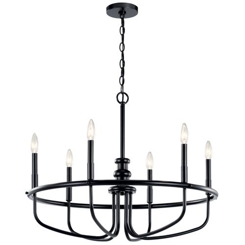 Main product image of Capitol Hill 22" 6 Light Chandelier (Black)