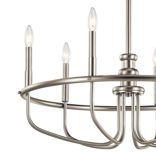 Main product image of Capitol Hill 22" 6 Light Chandelier (Brushed Nickel)