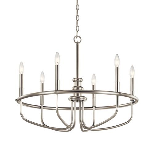 Main product image of Capitol Hill 22" 6 Light Chandelier (Brushed Nickel)