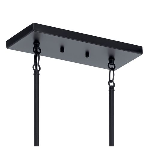 Main product image of Armand 42.75" 12 Light Linear Chandelier (Black/Bronze)