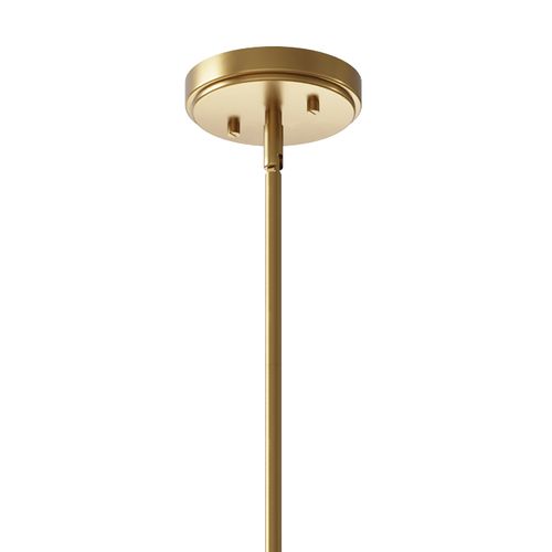 Main product image of Kimrose 1 Light Mini Pendant w/ Clear Fluted Glass in Brushed (Natural Brass)