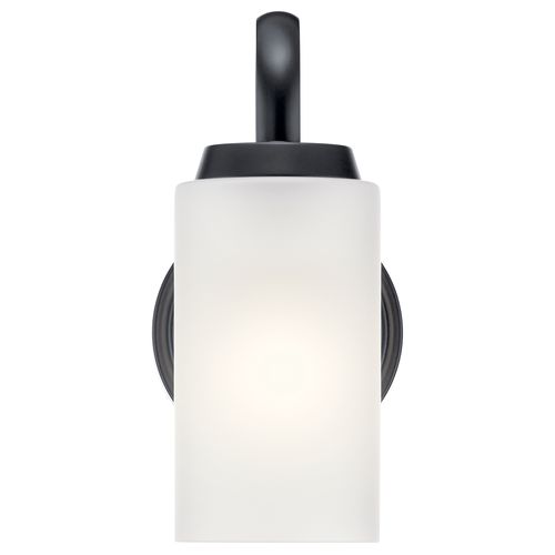 Main product image of Kennewick 1 Light Wall Sconce w/ Etched Glass (Brushed Nickel)