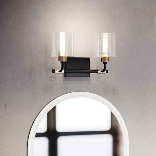 Main product image of Menillo 32" LED Vanity Mirror w/ Etched Glass (White)