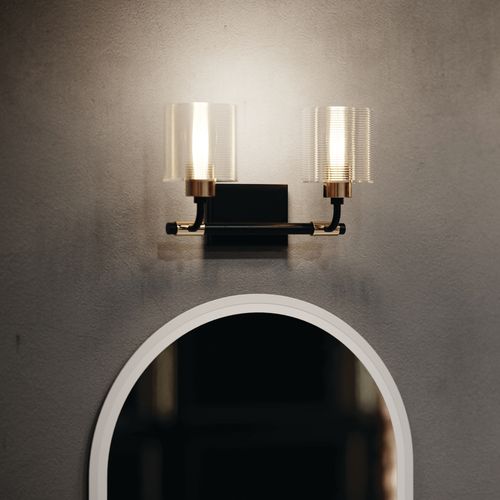 Main product image of Menillo 32" LED Vanity Mirror w/ Etched Glass (White)