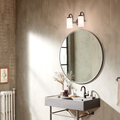 Main product image of Kennewick 1 Light Wall Sconce w/ Etched Glass (Olde Bronze)
