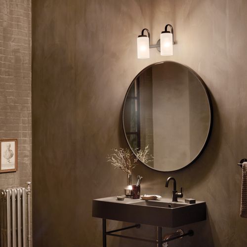 Main product image of Kennewick 1 Light Wall Sconce w/ Etched Glass (Olde Bronze)