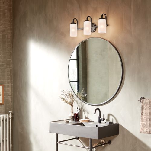 Main product image of Kennewick 2 Light Vanity Light w/ Etched Glass (Olde Bronze)