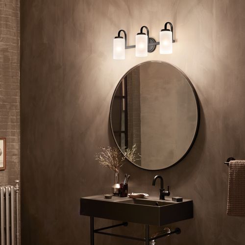 Main product image of Kennewick 2 Light Vanity Light w/ Etched Glass (Olde Bronze)