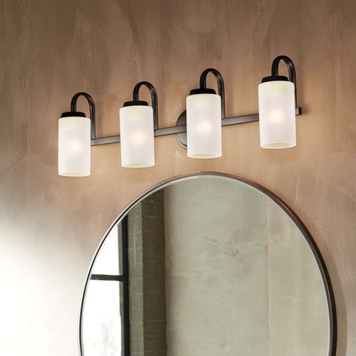 Main product image of Kennewick 2 Light Vanity Light w/ Etched Glass (Olde Bronze)