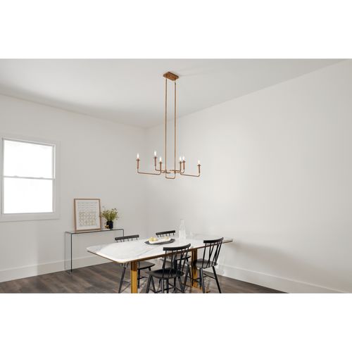 Main product image of Alden 17.5" Linear Chandelier (Natural Brass)