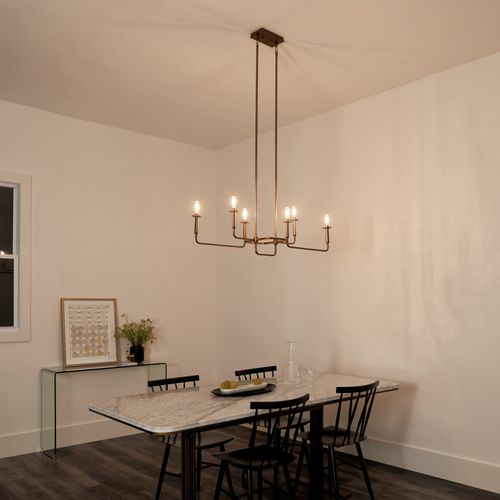 Main product image of Alden 17.5" Linear Chandelier (Natural Brass)