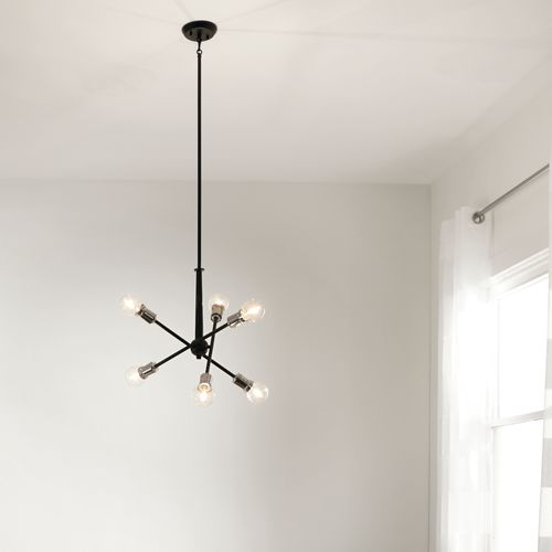 Main product image of Armstrong 27.75" 6 Light Chandelier (Black)