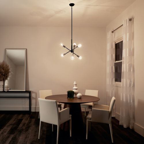 Main product image of Armstrong 27.75" 6 Light Chandelier (Black)